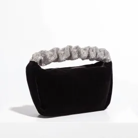 Black Rhinestone Evening Bag
