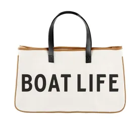 Boat Life Canvas Tote
