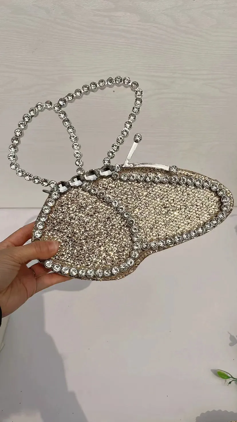 Butterfly Sequins Evening Clutch