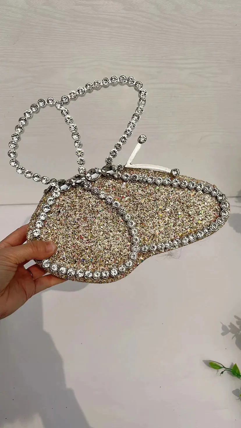 Butterfly Sequins Evening Clutch