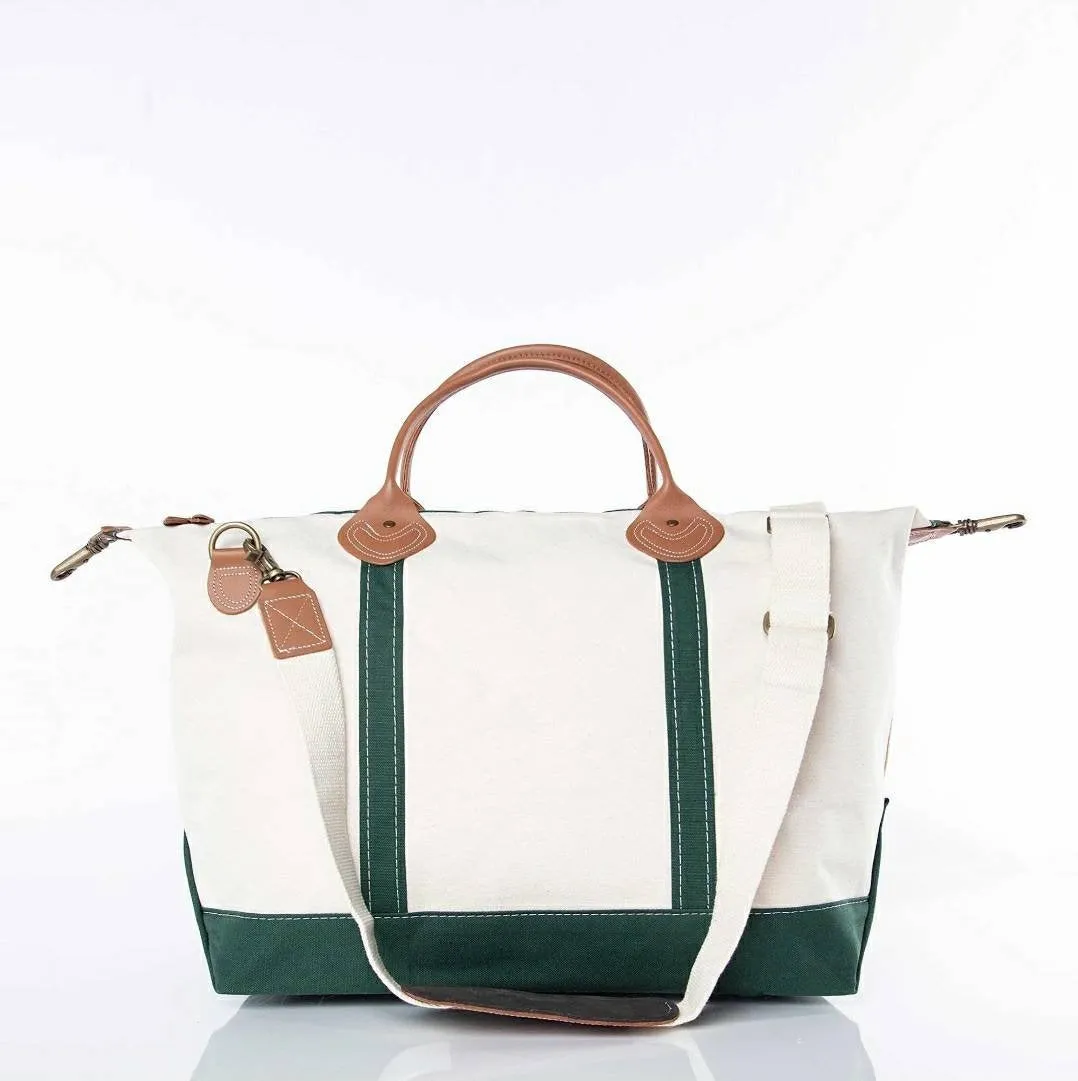 Canvas and Leather Weekender Bag