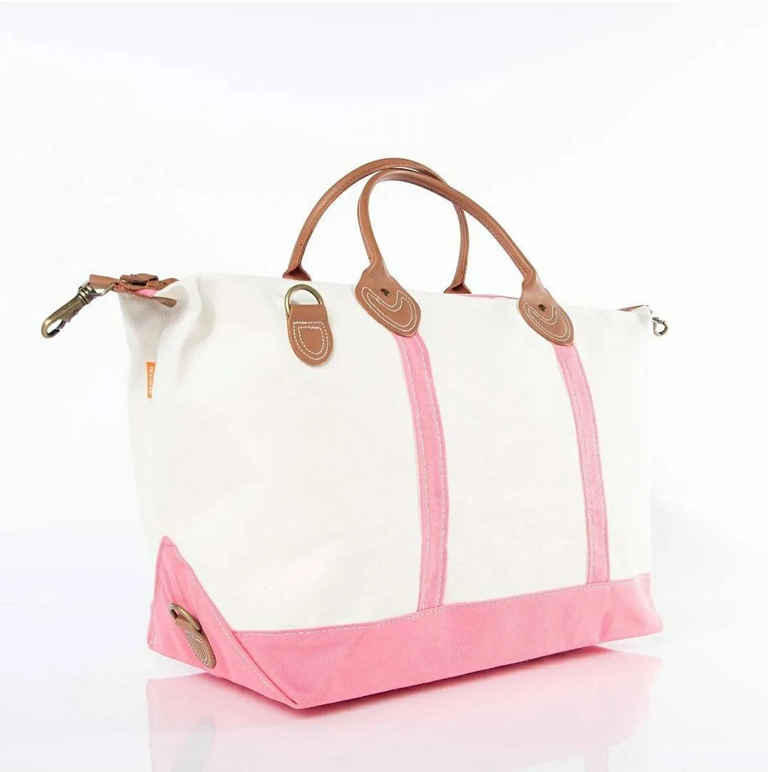 Canvas and Leather Weekender Bag