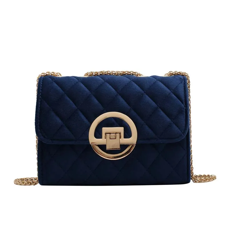 Christmas Gift Winter Solid Color Velvet Small Crossbody Bags For Women 2021 Lady Shoulder Messenger Bag Luxury Designer Purses and Handbags