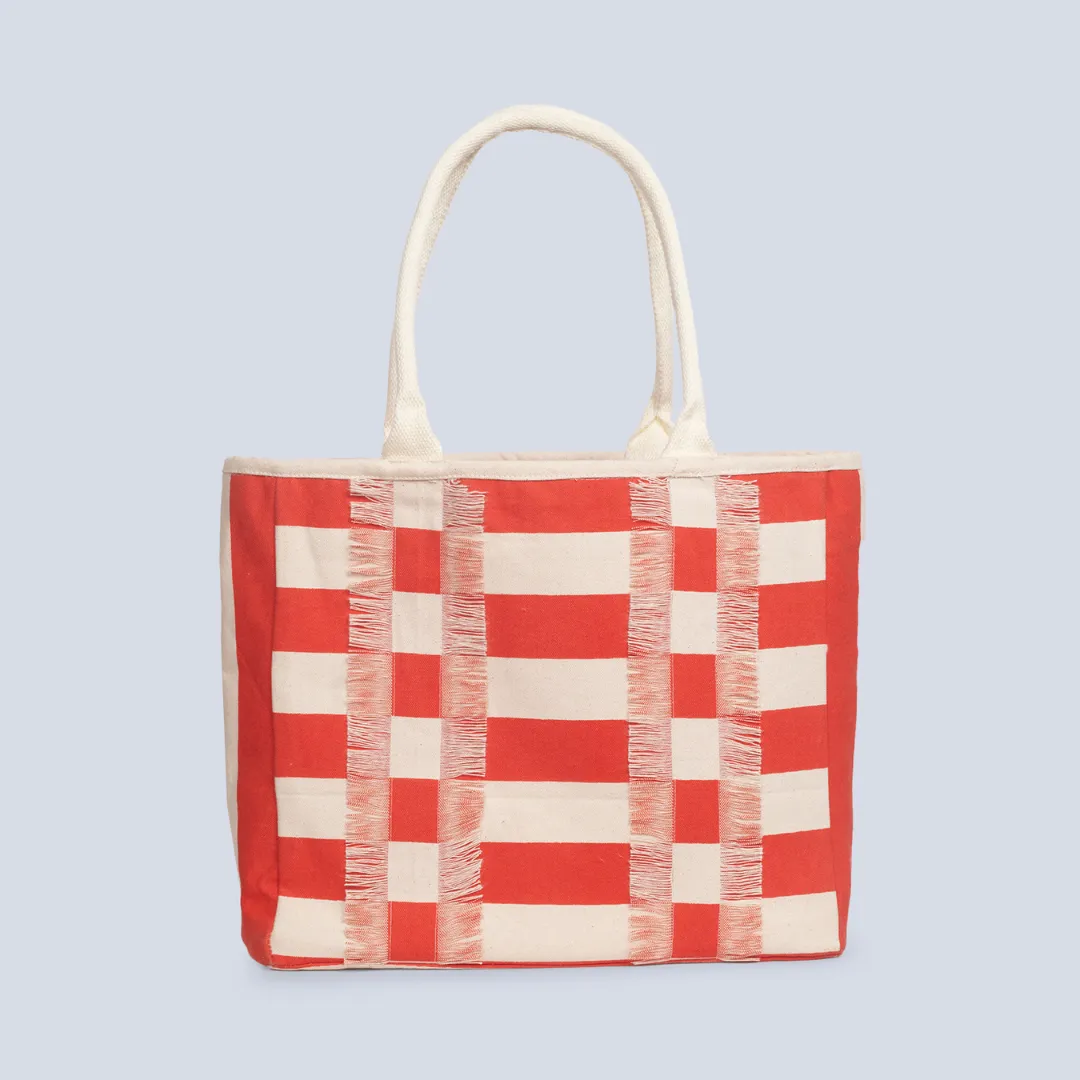 Coastal Stripes Box Tote