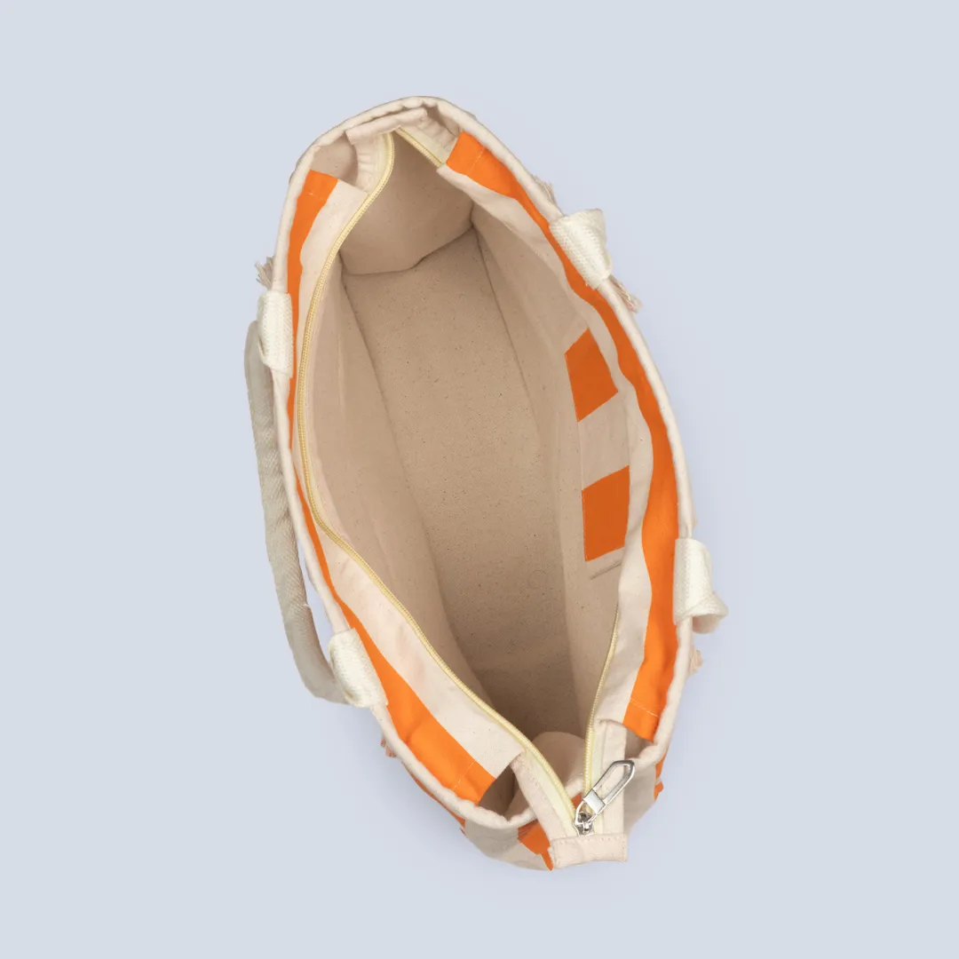 Coastal Stripes Box Tote