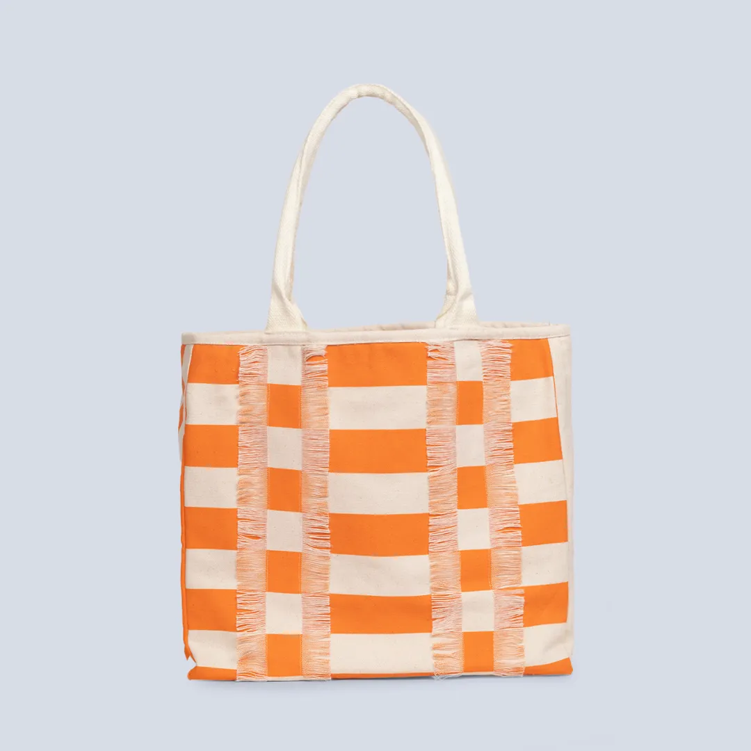 Coastal Stripes Box Tote