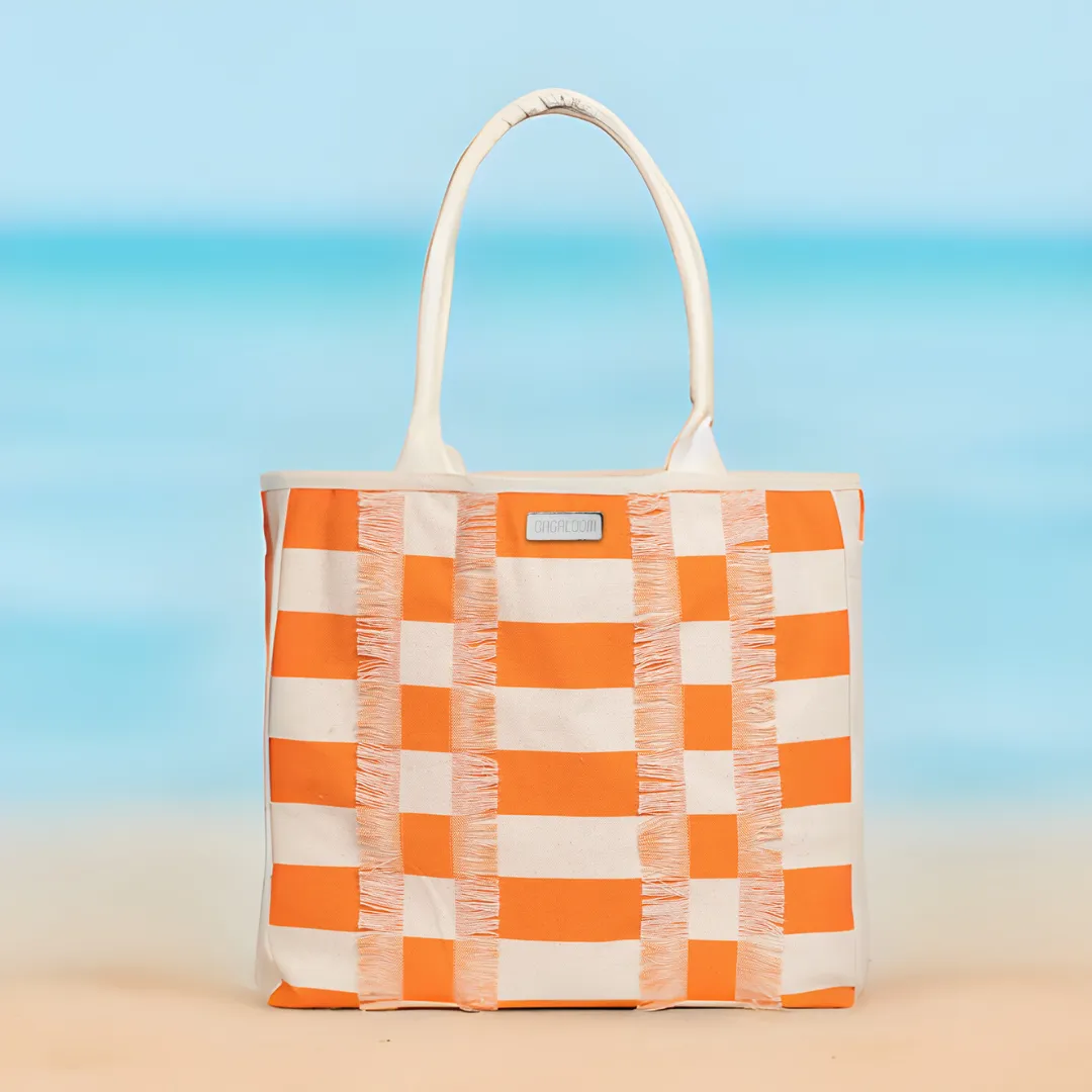 Coastal Stripes Box Tote