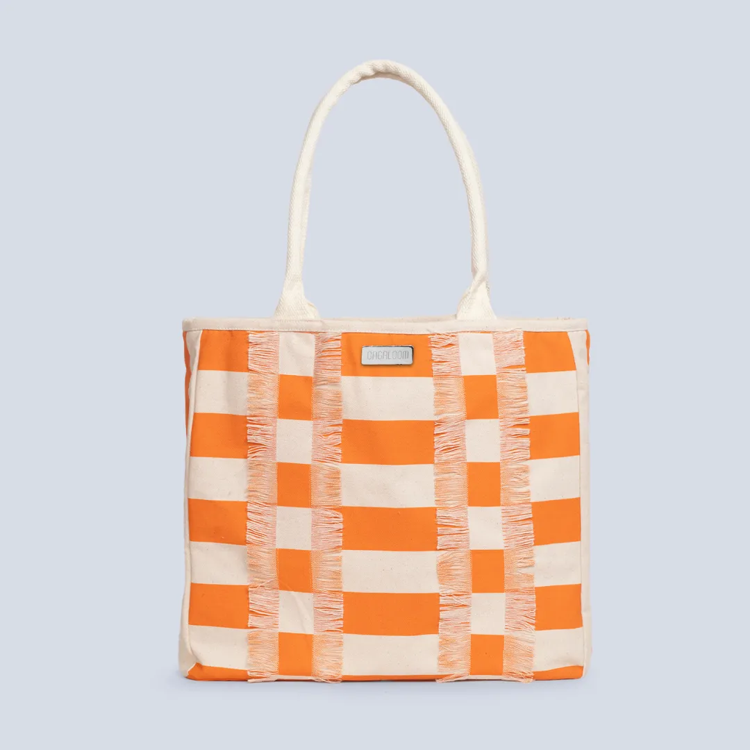 Coastal Stripes Box Tote