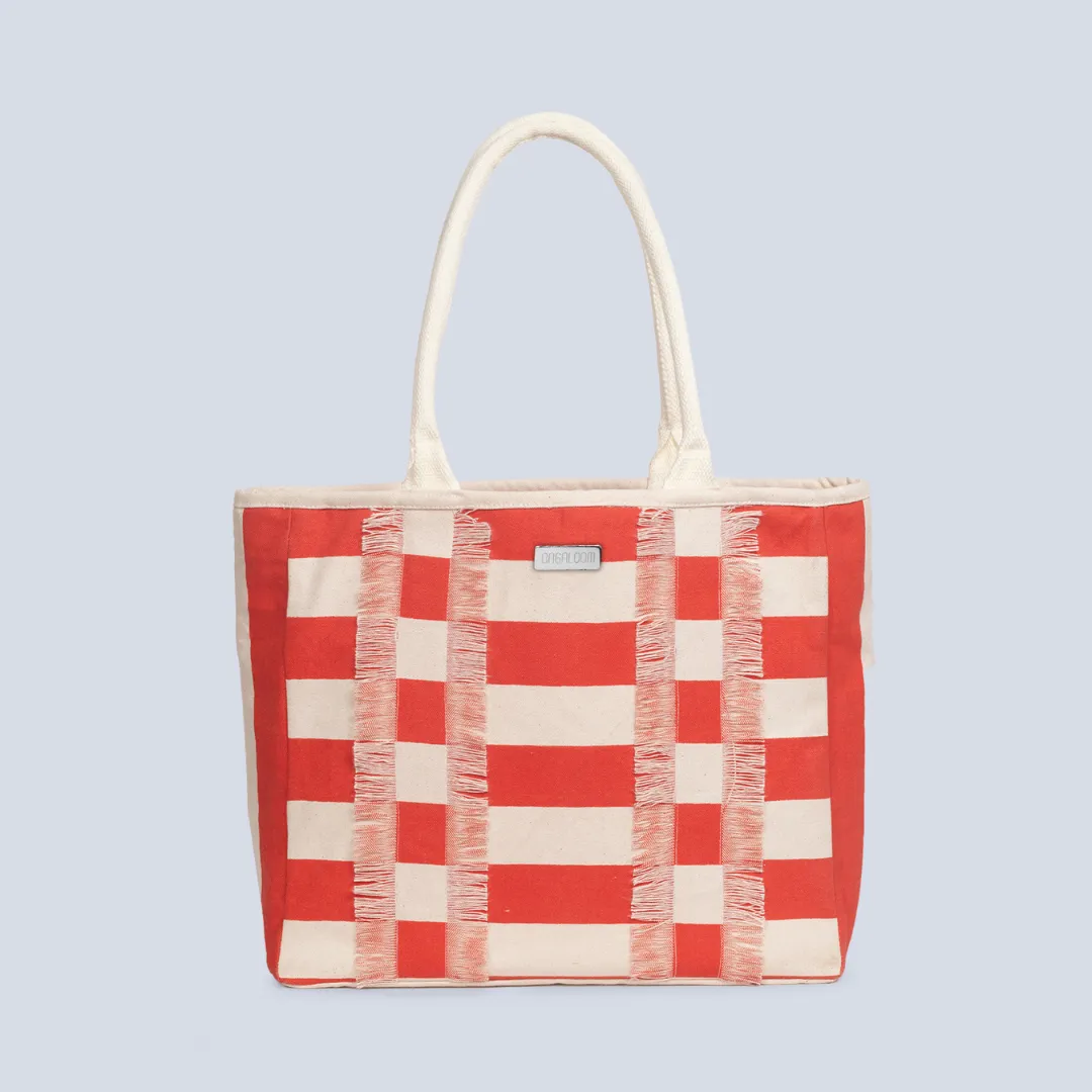 Coastal Stripes Box Tote