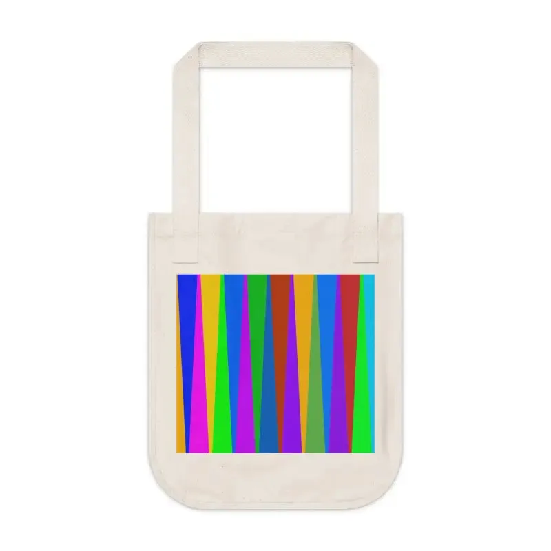 Colorful Stripes Canvas Tote Bag that Feels Good
