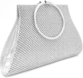 Crystal Clutch Purses Bride and Bridesmaid Handbag Elegant Wristlet Evening Bag for Women