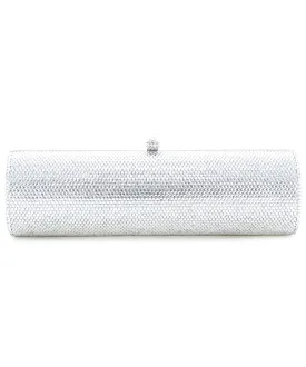 Crystal Embellished Cylinder Evening Clutch