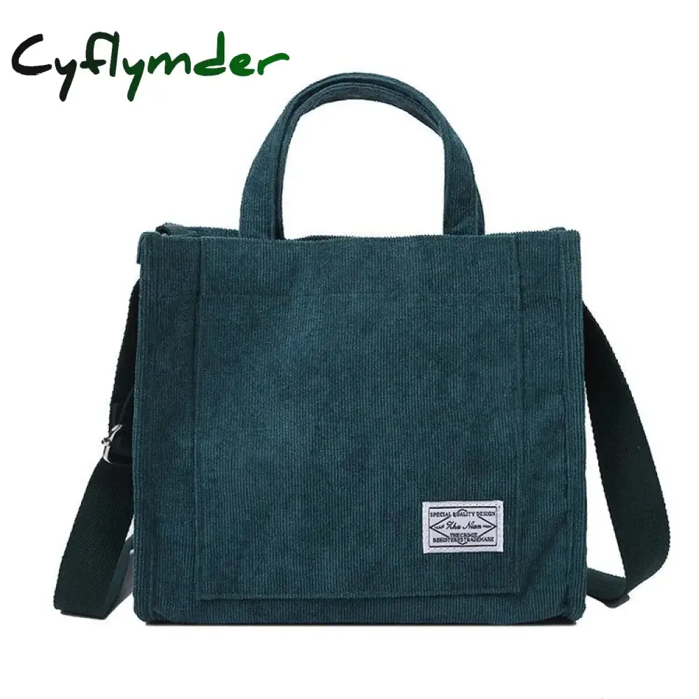 Cyflymder Corduroy ladies handbags new trend single shoulder bag solid color buckle messenger bag small square bag