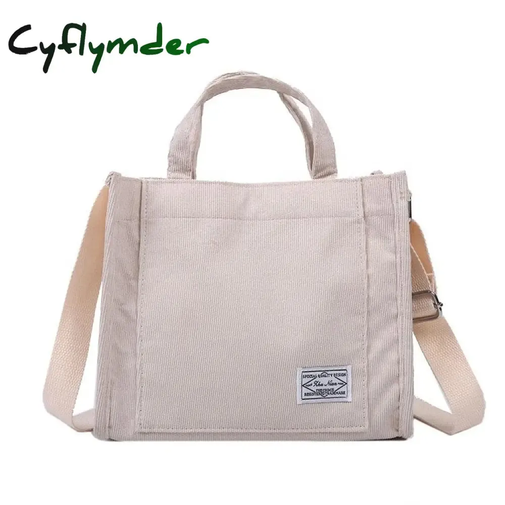 Cyflymder Corduroy ladies handbags new trend single shoulder bag solid color buckle messenger bag small square bag