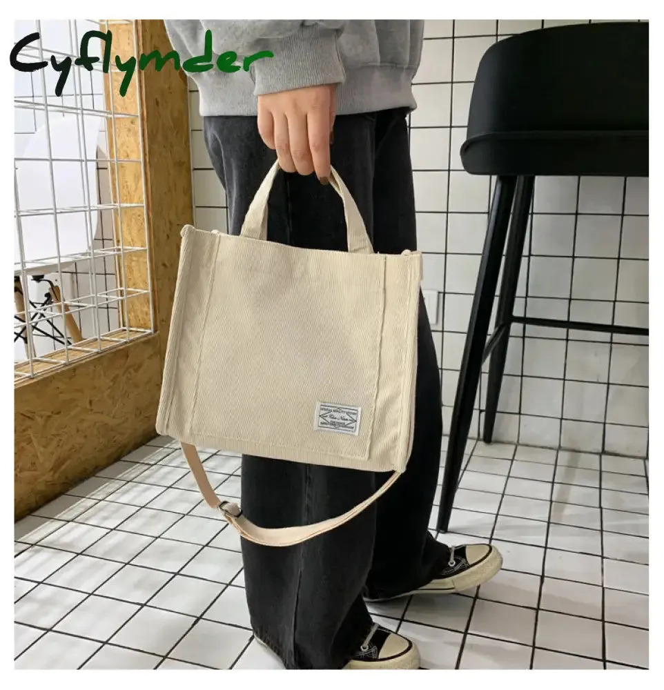 Cyflymder Corduroy ladies handbags new trend single shoulder bag solid color buckle messenger bag small square bag