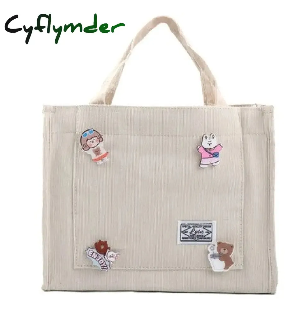 Cyflymder Corduroy ladies handbags new trend single shoulder bag solid color buckle messenger bag small square bag