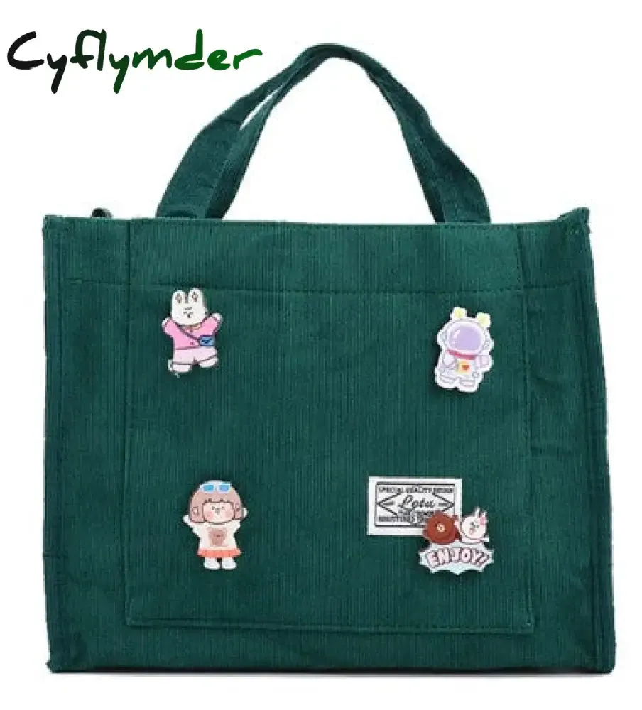 Cyflymder Corduroy ladies handbags new trend single shoulder bag solid color buckle messenger bag small square bag