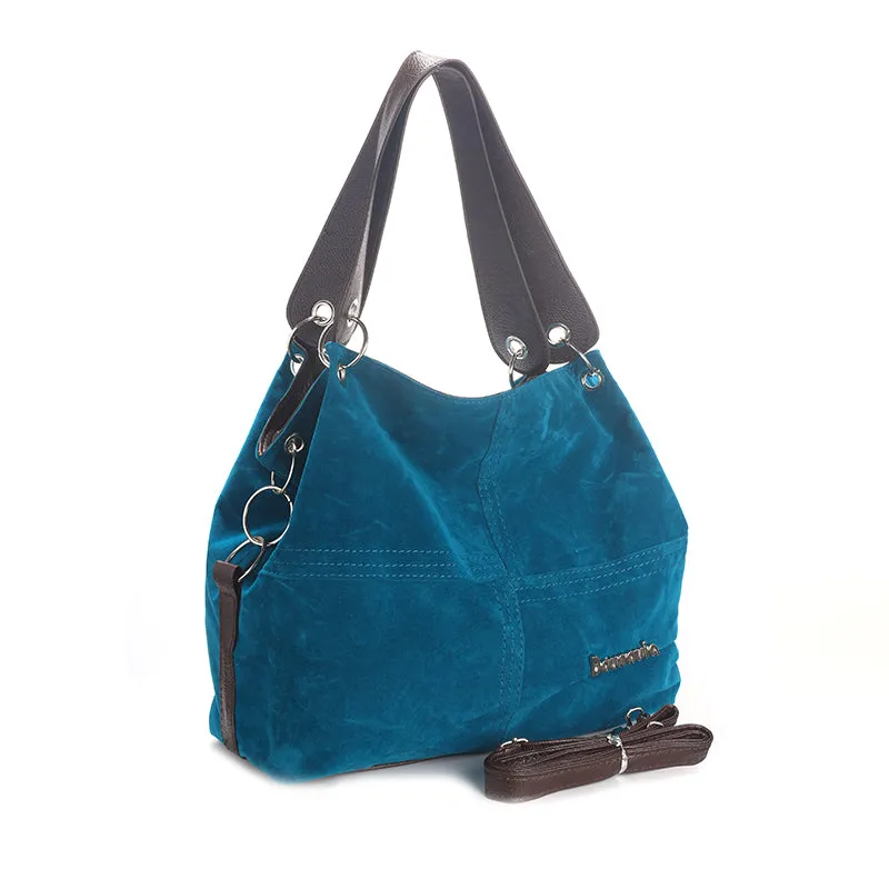 DAUNAVIA brand handbag women shoulder bag female large tote bag soft Corduroy leather bag crossbody messenger bag for women 2018