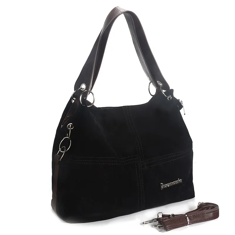 DAUNAVIA brand handbag women shoulder bag female large tote bag soft Corduroy leather bag crossbody messenger bag for women 2018