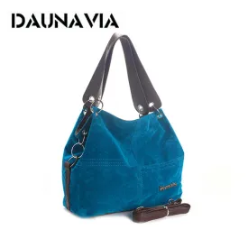 DAUNAVIA brand handbag women shoulder bag female large tote bag soft Corduroy leather bag crossbody messenger bag for women 2018