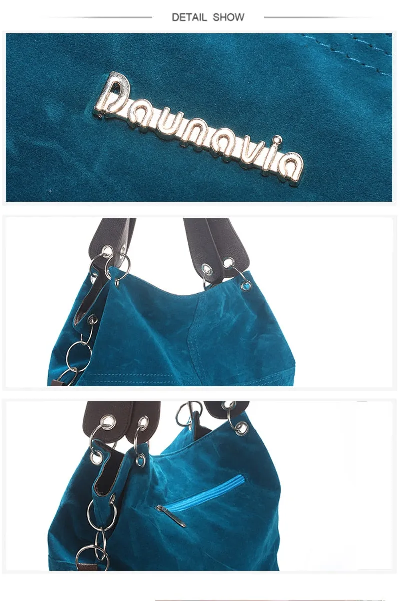 DAUNAVIA brand handbag women shoulder bag female large tote bag soft Corduroy leather bag crossbody messenger bag for women 2018
