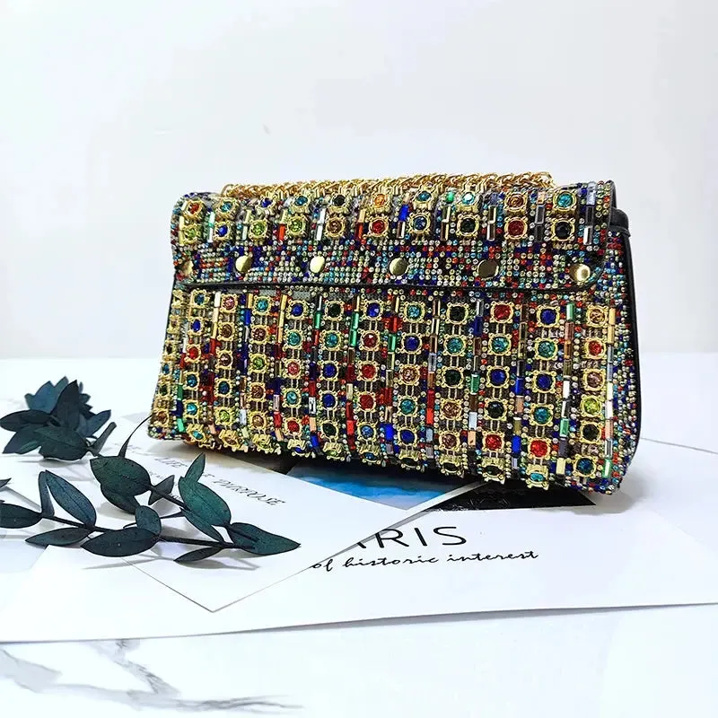Elegant Purse  Fashion Bag for Party Women Elegant And Versatile Rhinestone Purse Luxury Designer Handbags High Quality 2024 Tote Bag