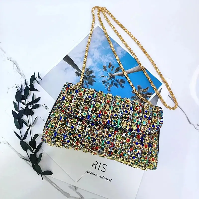 Elegant Purse  Fashion Bag for Party Women Elegant And Versatile Rhinestone Purse Luxury Designer Handbags High Quality 2024 Tote Bag