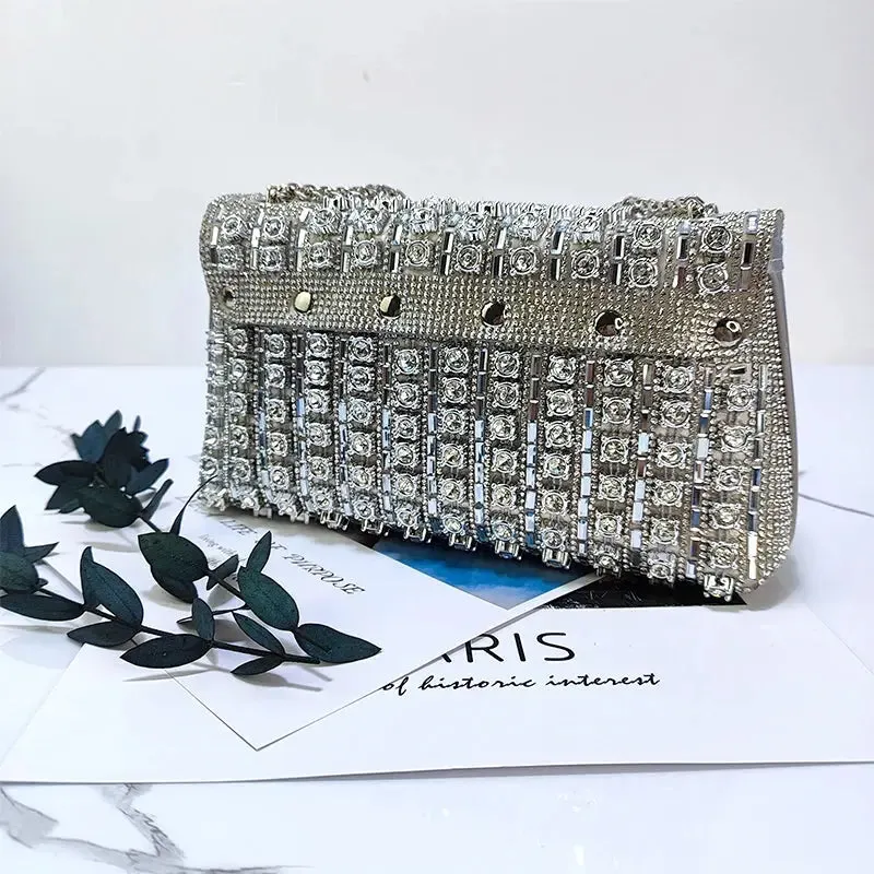 Elegant Purse  Fashion Bag for Party Women Elegant And Versatile Rhinestone Purse Luxury Designer Handbags High Quality 2024 Tote Bag