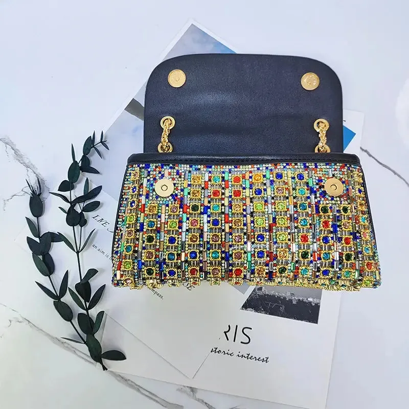 Elegant Purse  Fashion Bag for Party Women Elegant And Versatile Rhinestone Purse Luxury Designer Handbags High Quality 2024 Tote Bag