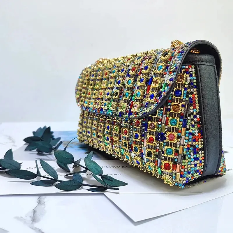 Elegant Purse  Fashion Bag for Party Women Elegant And Versatile Rhinestone Purse Luxury Designer Handbags High Quality 2024 Tote Bag
