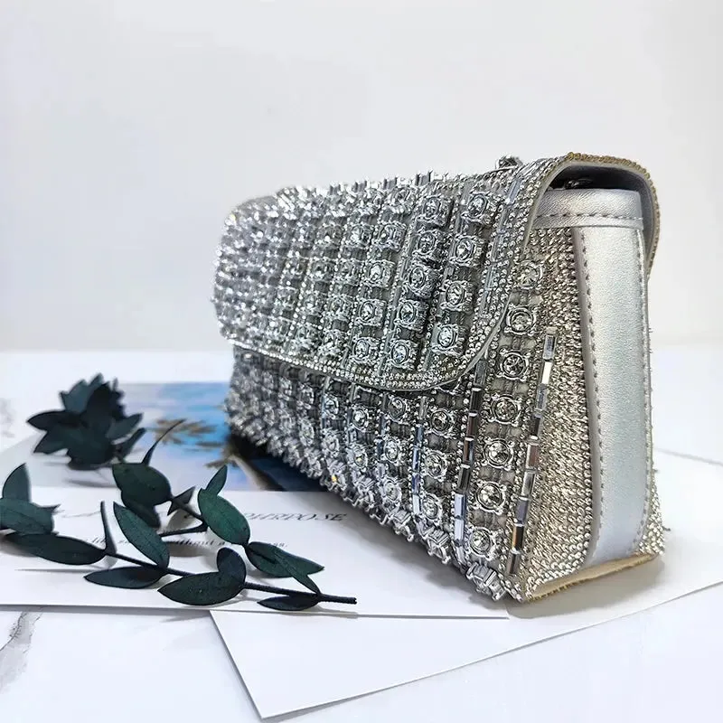 Elegant Purse  Fashion Bag for Party Women Elegant And Versatile Rhinestone Purse Luxury Designer Handbags High Quality 2024 Tote Bag