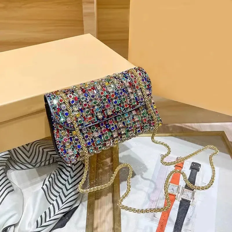 Elegant Purse  Fashion Bag for Party Women Elegant And Versatile Rhinestone Purse Luxury Designer Handbags High Quality 2024 Tote Bag