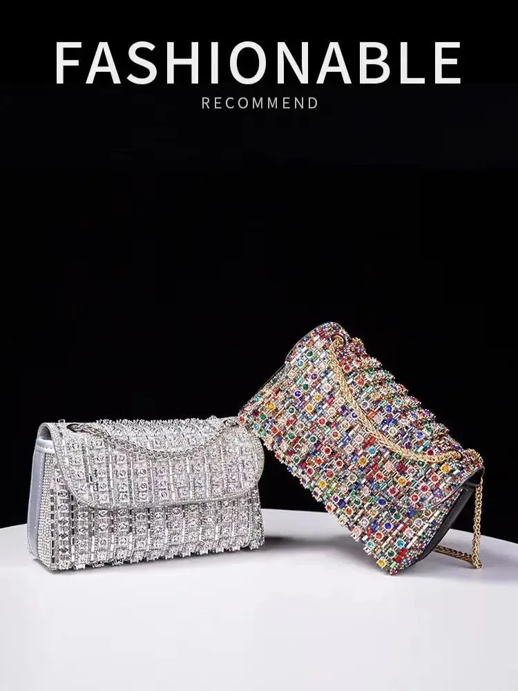 Elegant Purse  Fashion Bag for Party Women Elegant And Versatile Rhinestone Purse Luxury Designer Handbags High Quality 2024 Tote Bag