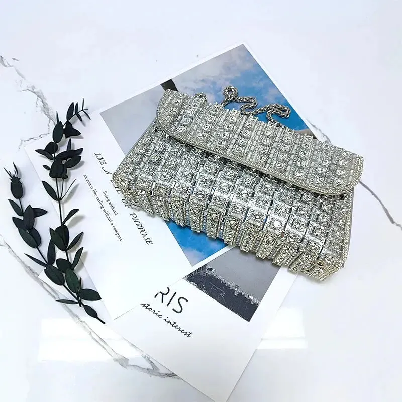 Elegant Purse  Fashion Bag for Party Women Elegant And Versatile Rhinestone Purse Luxury Designer Handbags High Quality 2024 Tote Bag