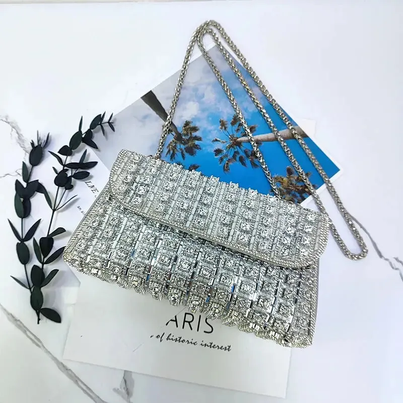 Elegant Purse  Fashion Bag for Party Women Elegant And Versatile Rhinestone Purse Luxury Designer Handbags High Quality 2024 Tote Bag