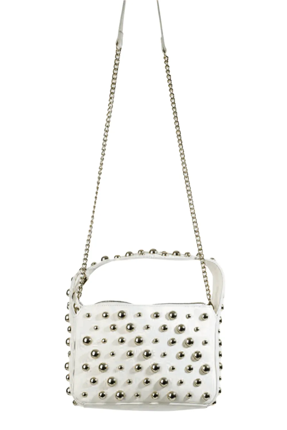 Fame Ball Studded Square Handbag