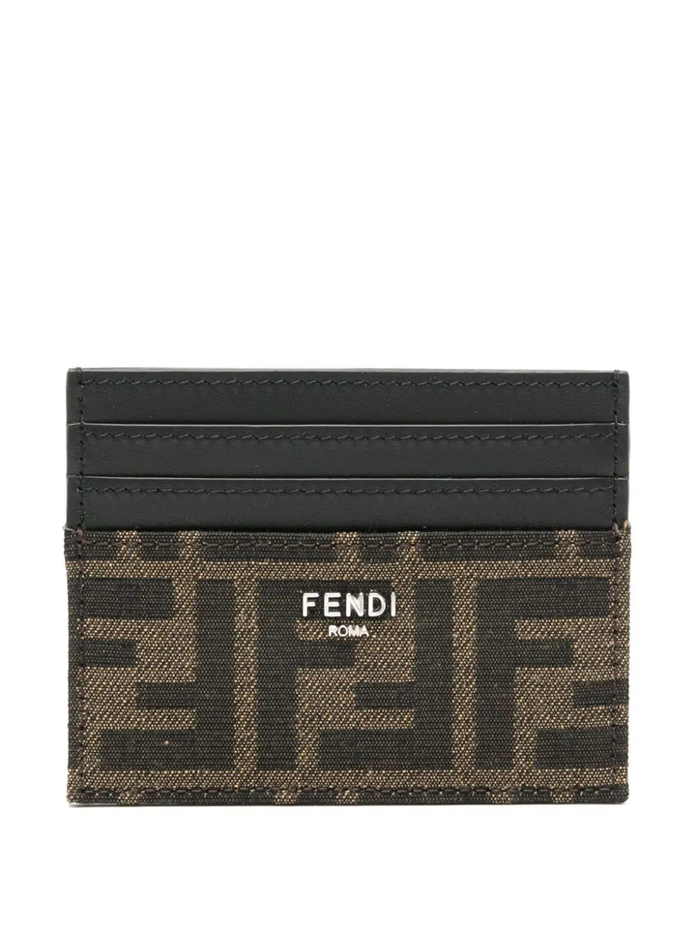 FENDI Mini Jacquard Leather Wallet - Stylish & Compact