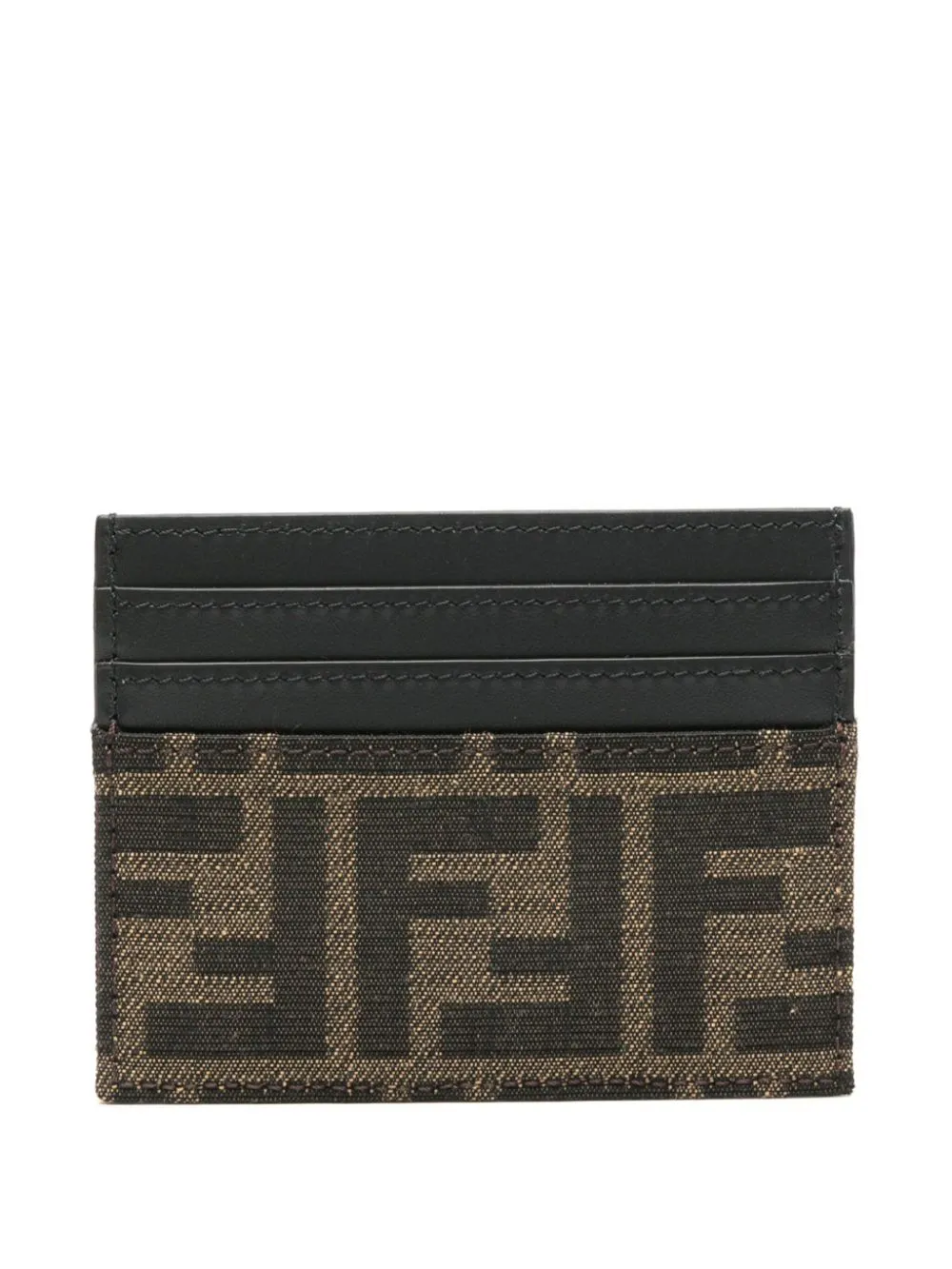FENDI Mini Jacquard Leather Wallet - Stylish & Compact