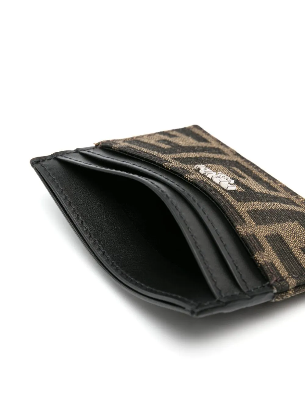 FENDI Mini Jacquard Leather Wallet - Stylish & Compact