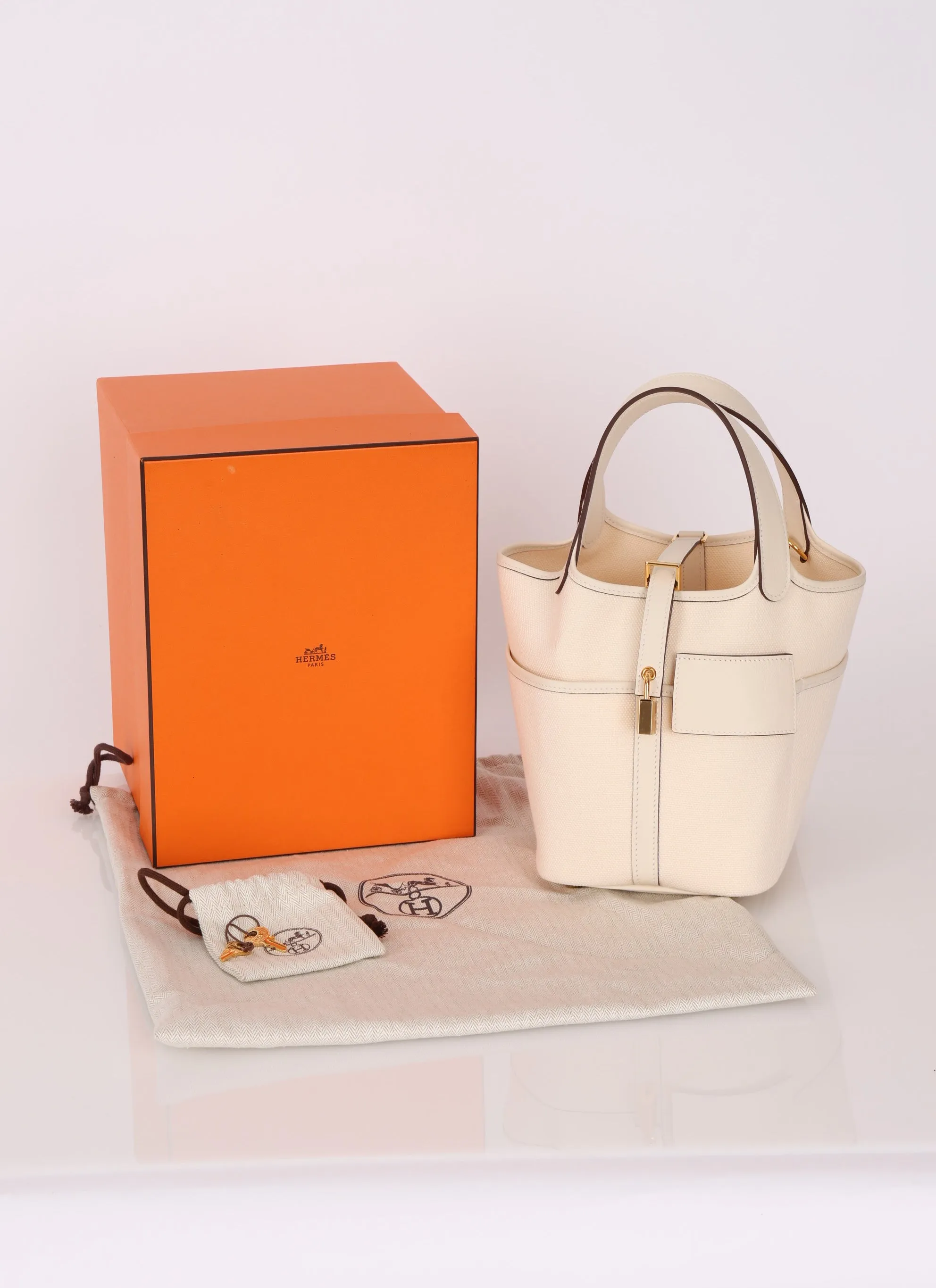 Hermes Cargo Picotin Lock Bag 18 GHW