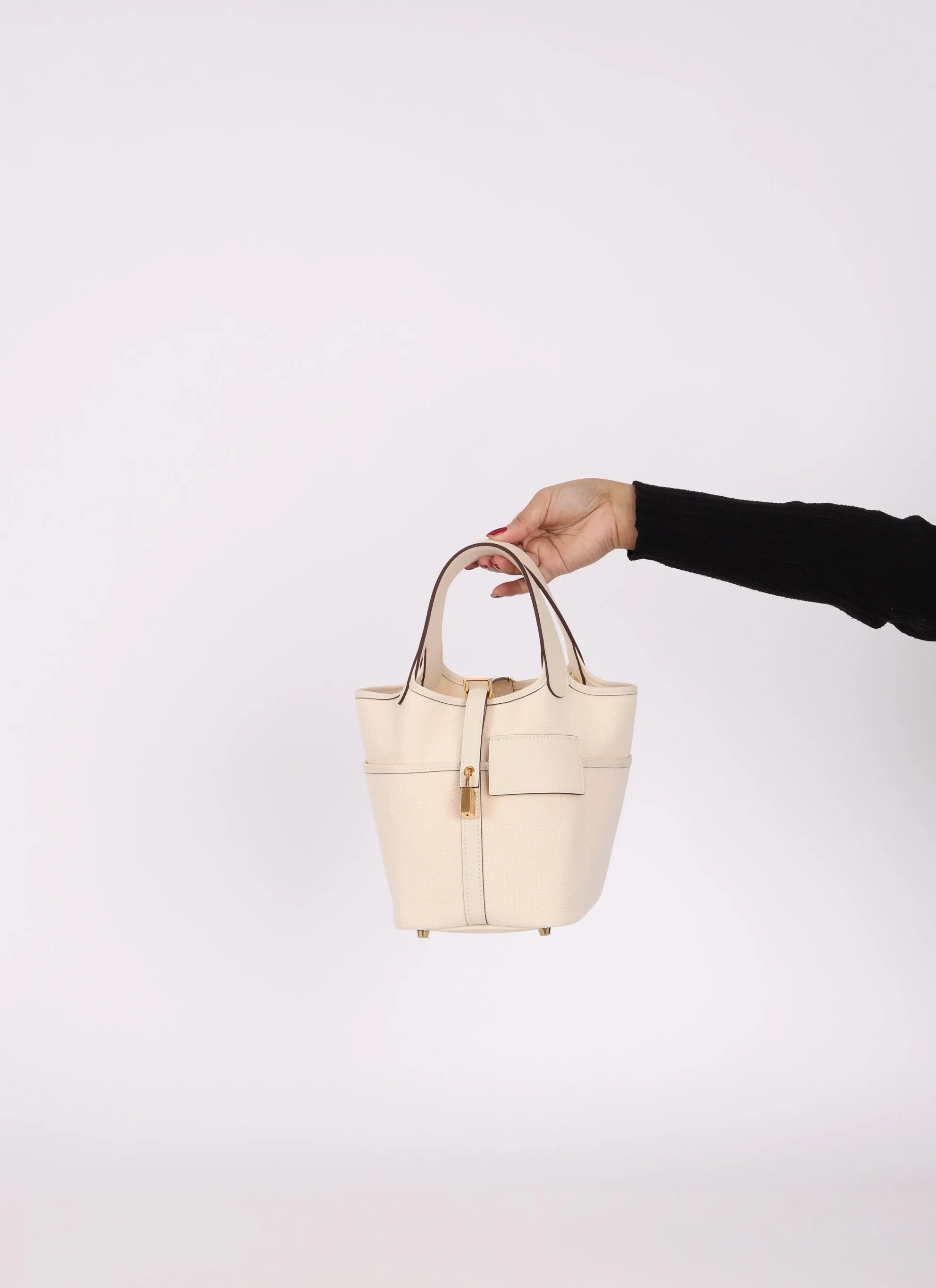 Hermes Cargo Picotin Lock Bag 18 GHW