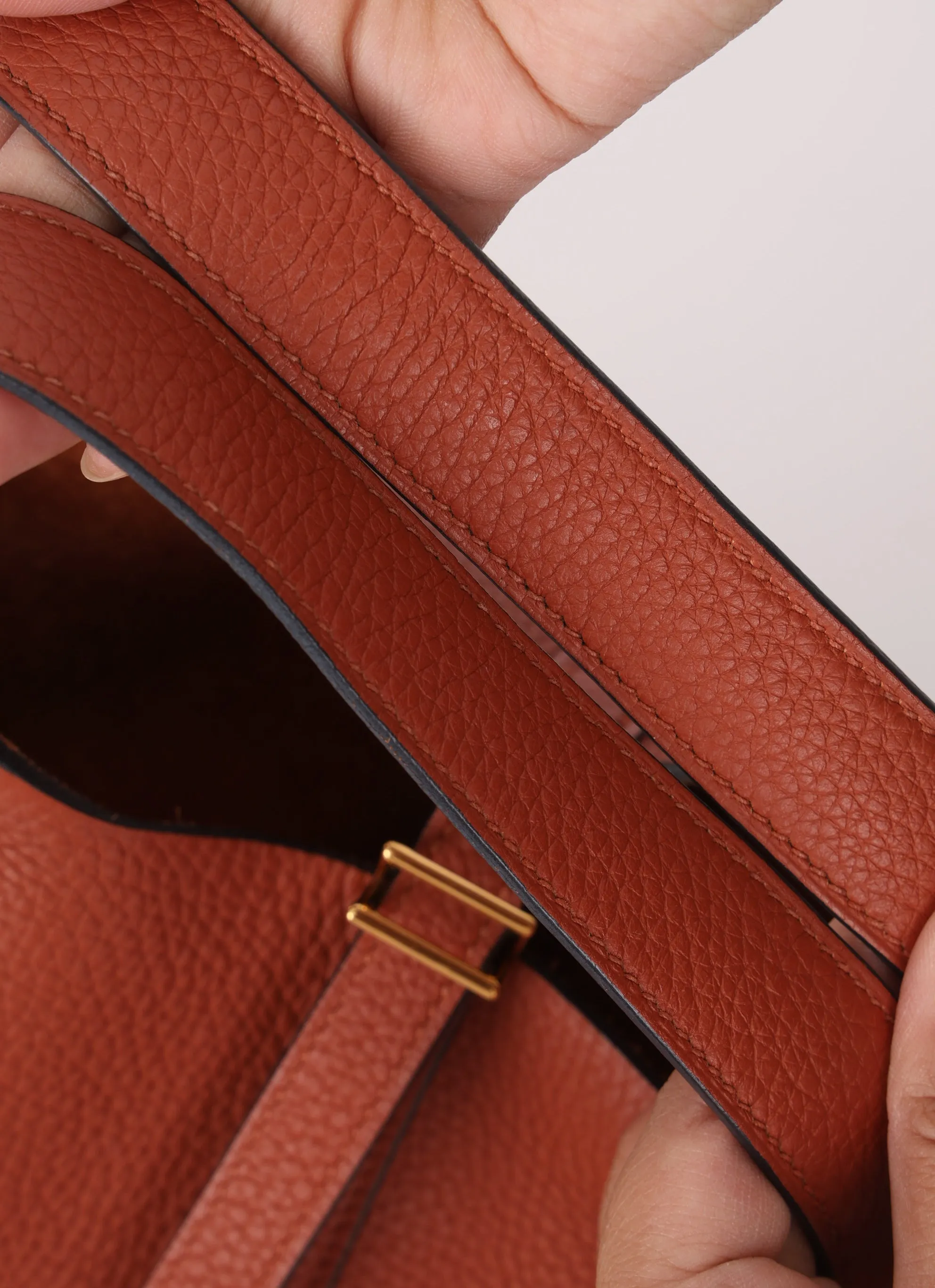 Hermès 2019 Clemence Cuivre Picotin 18