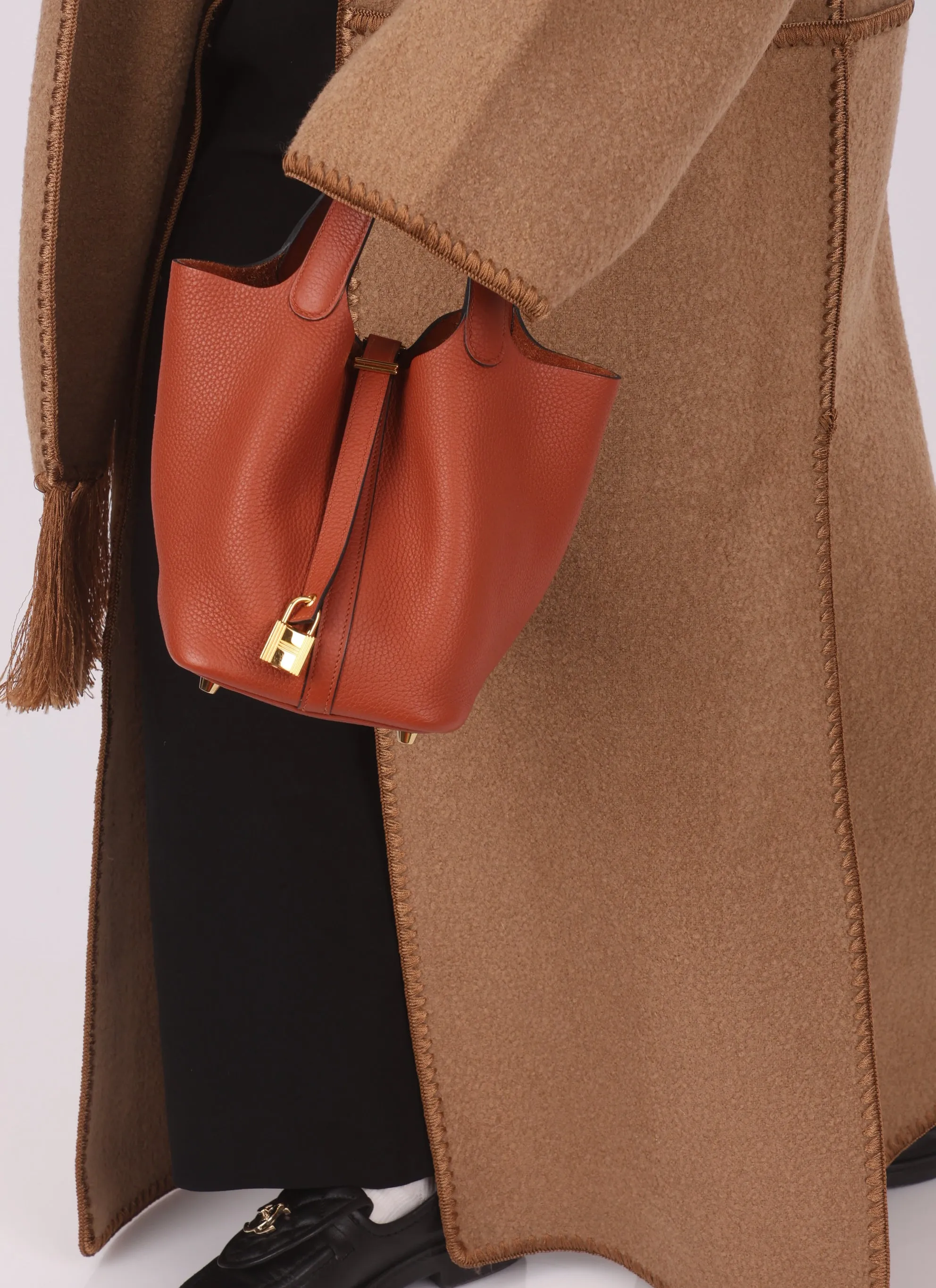 Hermès 2019 Clemence Cuivre Picotin 18
