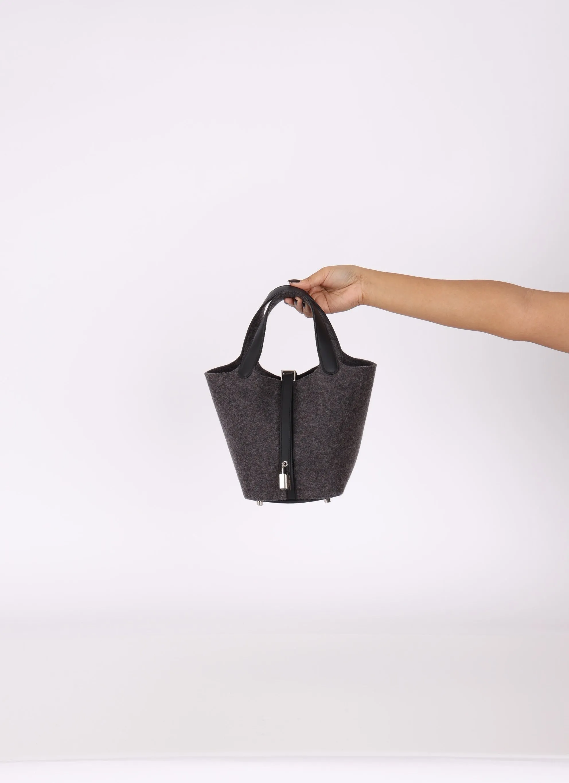 Hermès 2020 Feutre Wool Swift Picotin 18 PM PHW