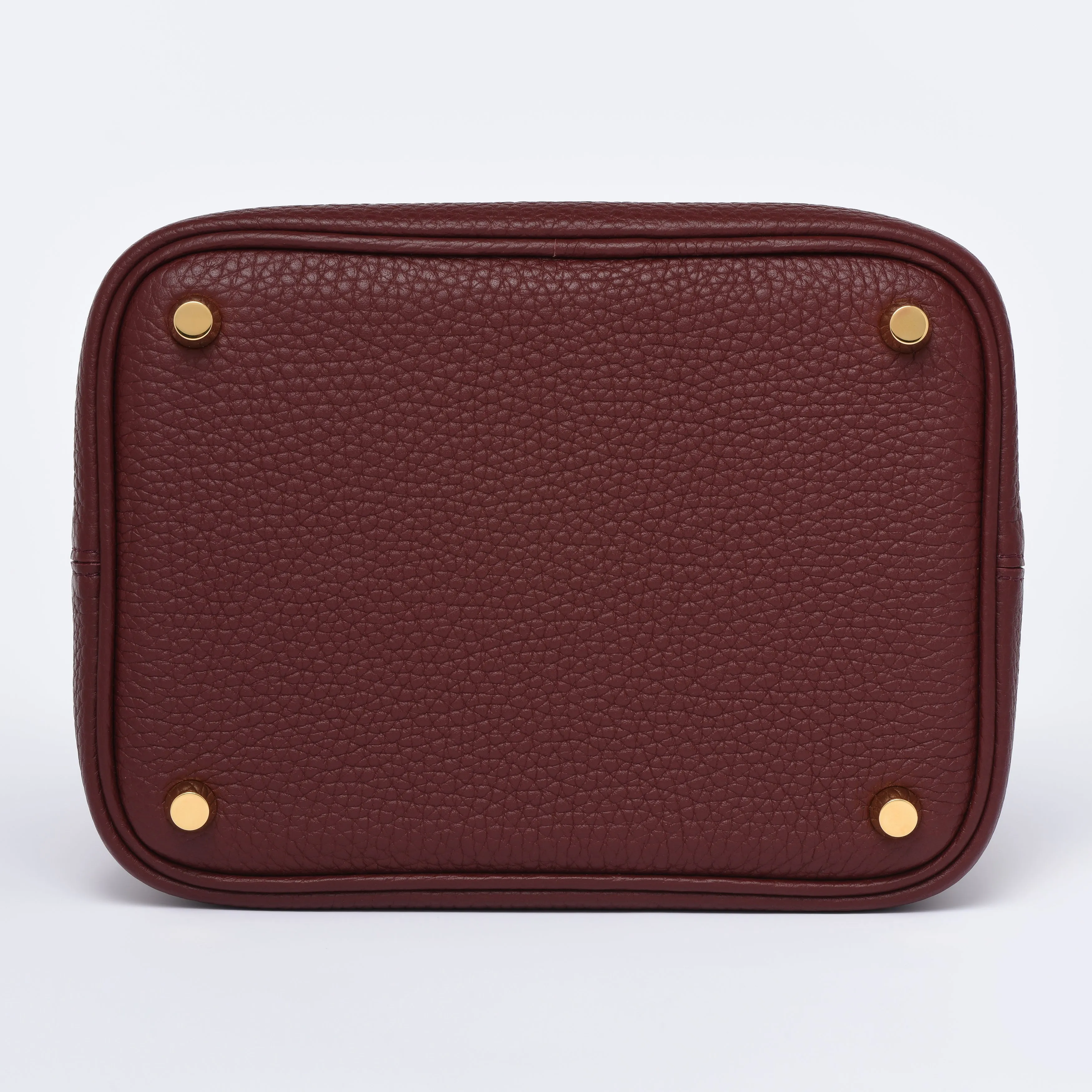Josette - Versatile Bucket Bag - Grained Cowhide - BURGUNDY