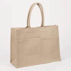 Jute Tote bag with pocket