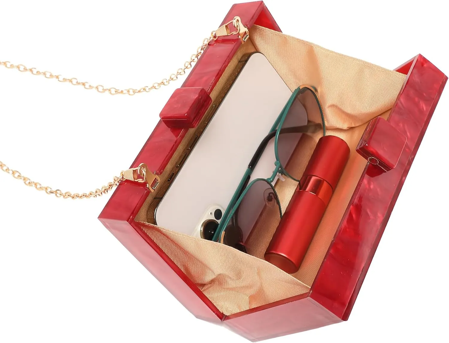 LETODE Acrylic Clutch Bags Purse Perspex Bag Handbags for Women