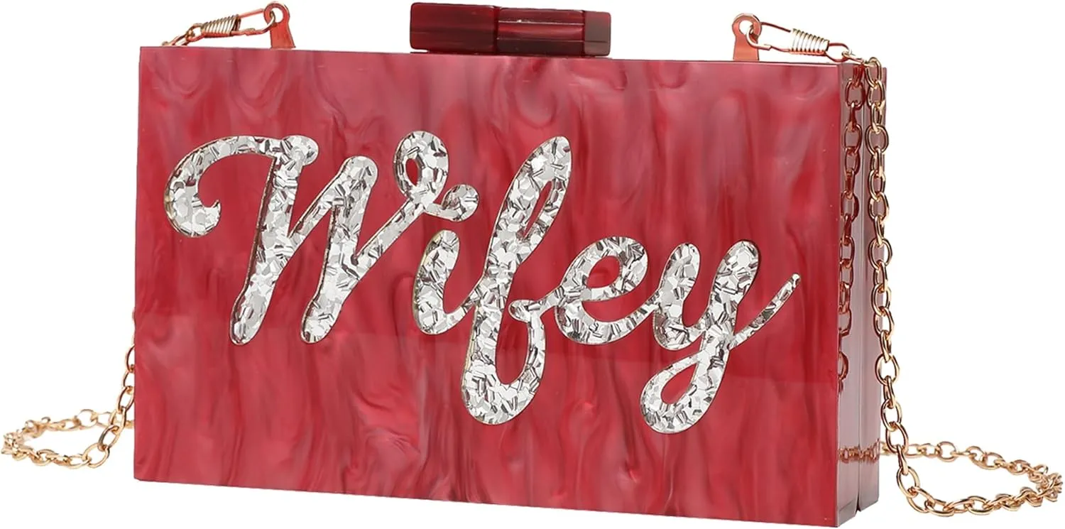 LETODE Acrylic Clutch Bags Purse Perspex Bag Handbags for Women