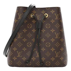 Louis Vuitton NeoNoe MM Black Bucket Shoulder Bag
