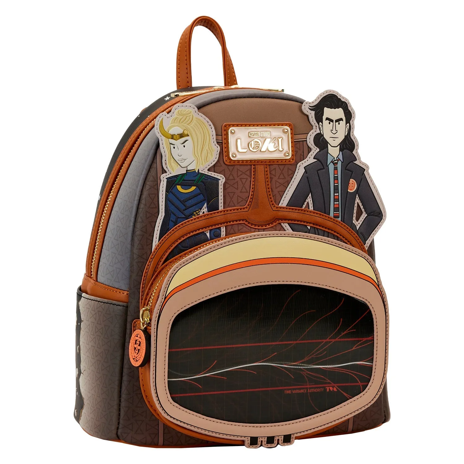 Loungefly x Marvel Loki TVA Lenticular Multiverse Mini Backpack